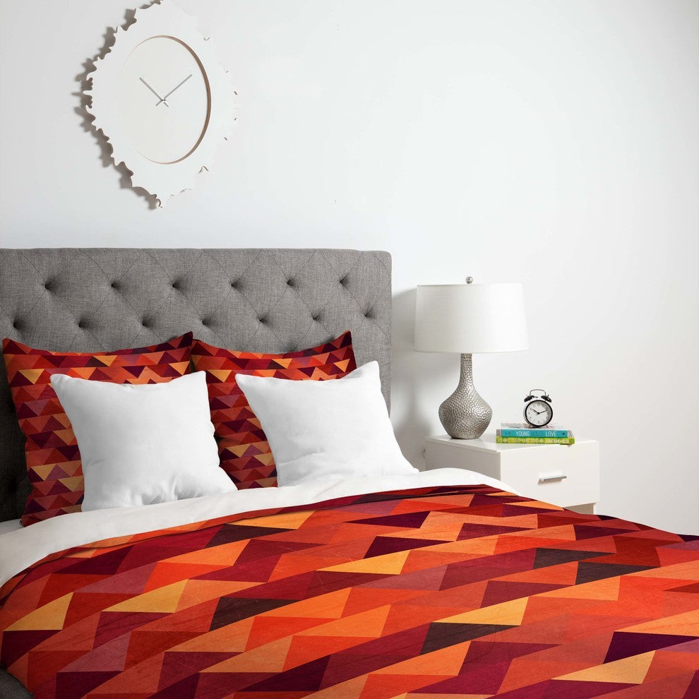 Deny Designs Iveta Abolina Trianglerain Duvet Cover - Lightweight