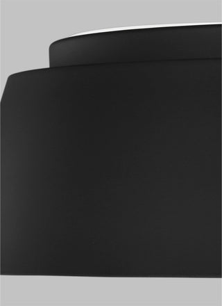 Asher Large Flush Mount, Midnight Black