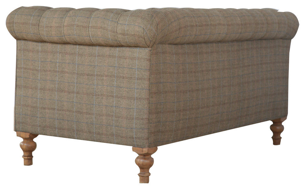 Multi Tweed 2 Seat Chesterfield