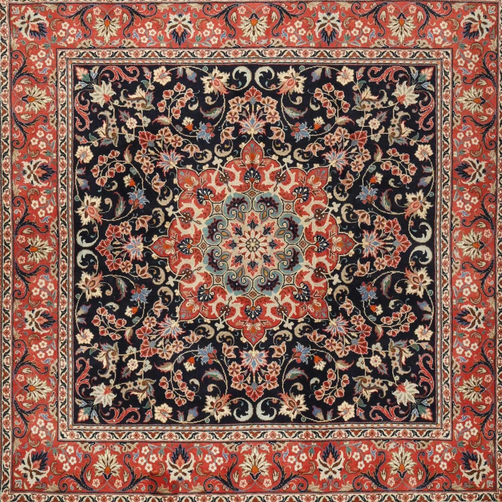 Ahgly Company Indoor Square Traditional Area Rugs, 8' Square