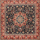Ahgly Company Indoor Square Traditional Area Rugs, 8' Square