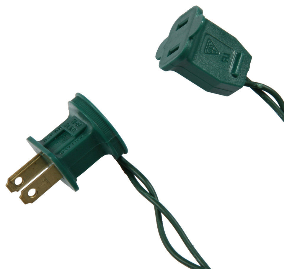 Vickerman 70-Light LED Wire Wide Angle End Connecting Set, 6"x35', Teal, Green