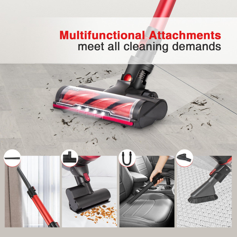 Moosoo 5-in-1 Stick Cordless Vacuum Cleaner- More Accessories