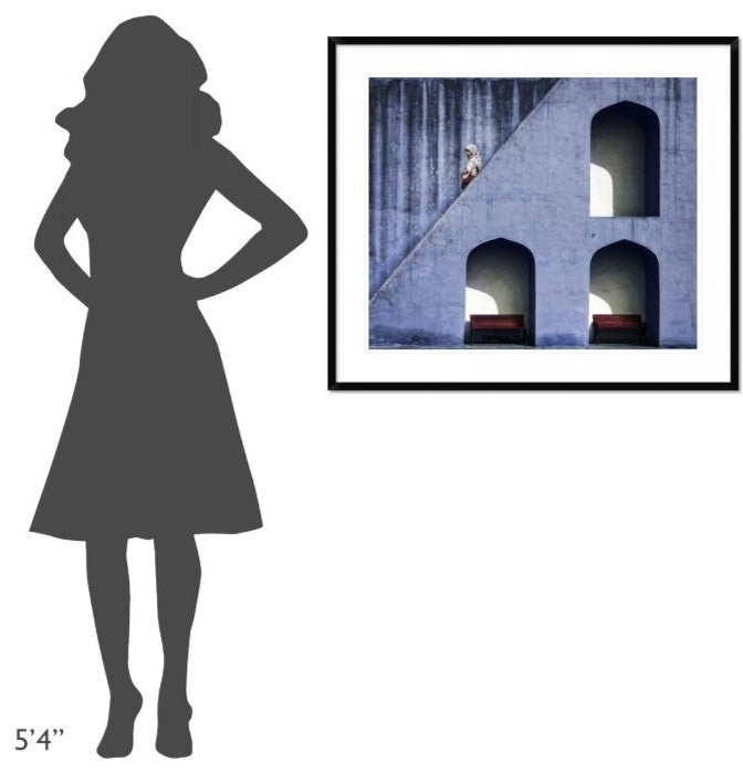 "The Emptiness Of Waiting" Framed Digital Print by Piet Flour, 38"x32"