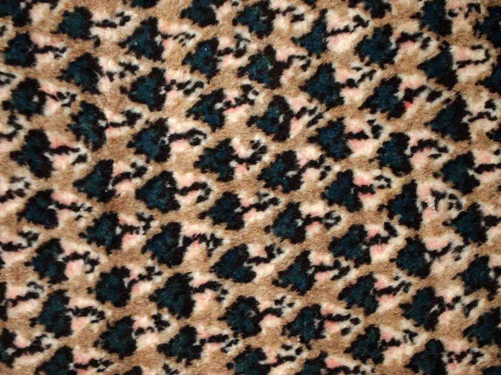 Handmade Vintage Indian Seraband Rug, 2.1'x4.1', 65cmx125cm 1970s