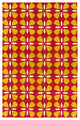 Kaleen Peranakan Tile Collection Red 5' x 8' Rug