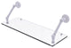 Prestige Skyline 24" Floating Glass Shelf, Matte White