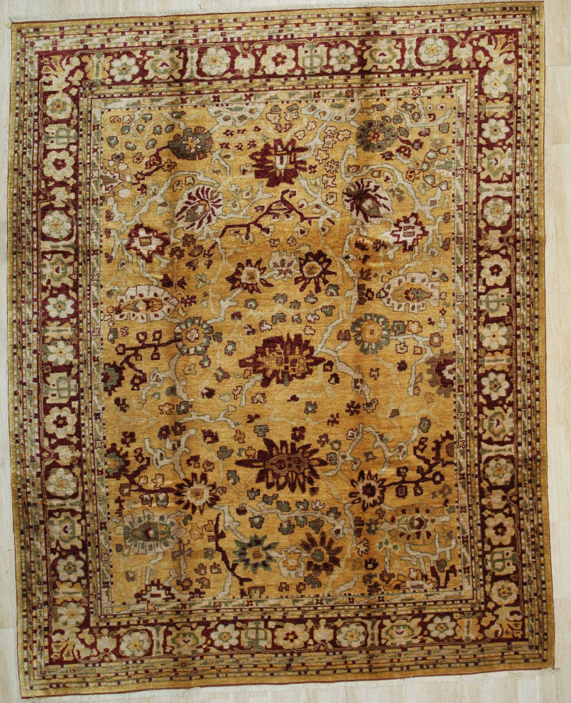 Beige Traditional All Over Oushak Area Rug