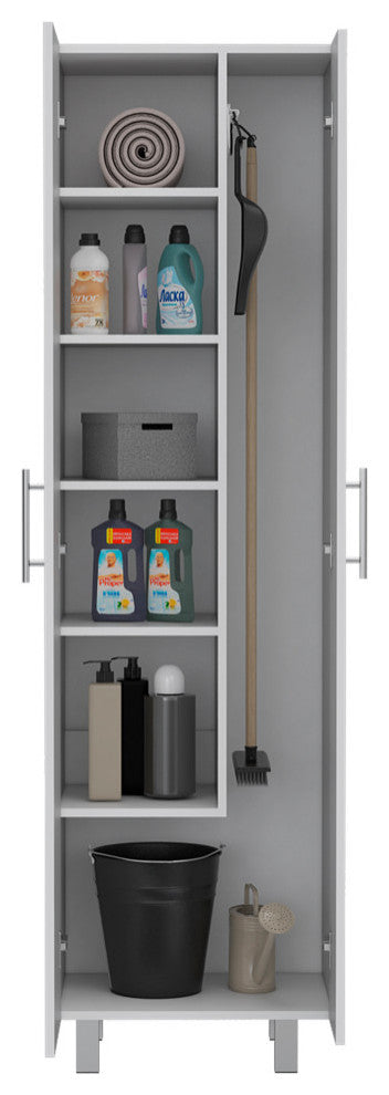 Norway Broom Closet Pantry, White