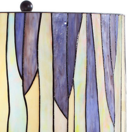 Barossa Modern Tiffany Floor Lamp, Purple, 61"