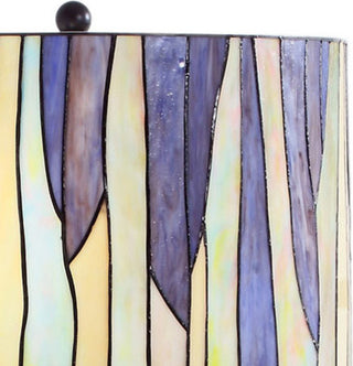 Barossa Modern Tiffany Floor Lamp, Purple, 61"