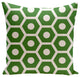 Geometric Decorative Outdoor Pillow, Leaf, 18"x18"