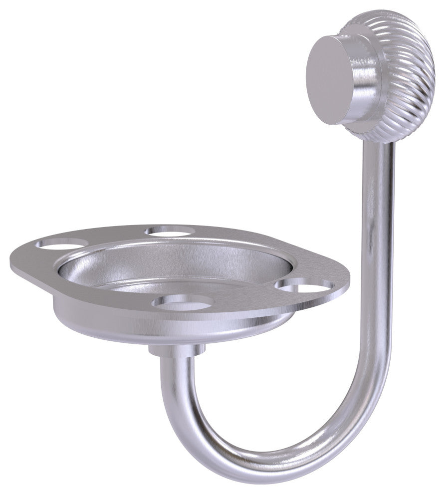 Venus Toothbrush Holder With Twist Accents, Satin Chrome