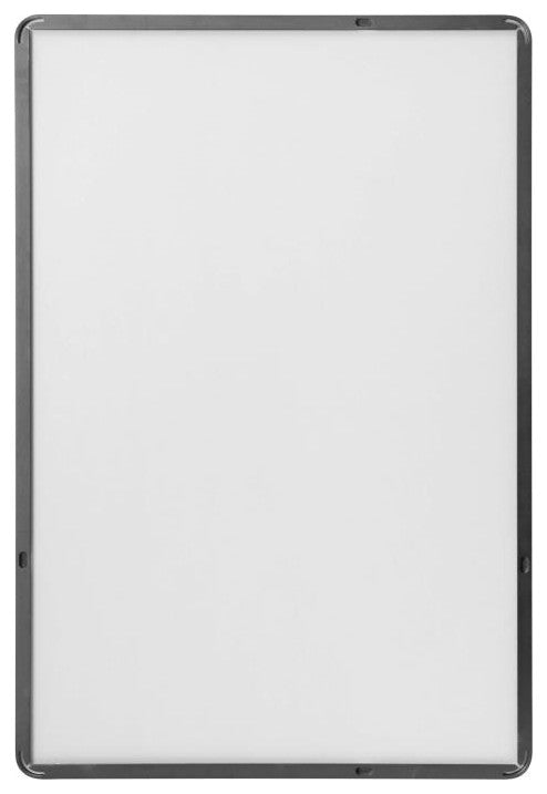 Susan Wall Mirror Hangs Horizontally or Vertically, Black, 22" X 30"