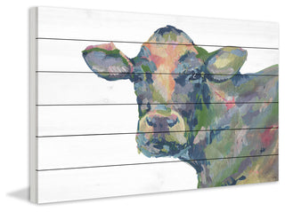"No Way" Painting Print on White Wood, 45"x30"