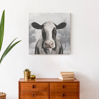 Sophisticated Cow 20 x 20 Canvas Wall Art
