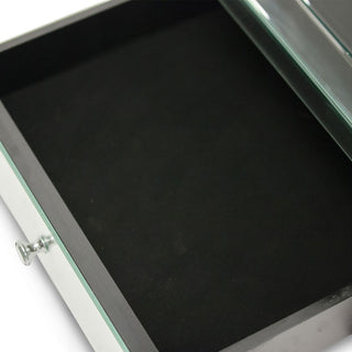 Montreal Mirrored Accent Table with Drawer