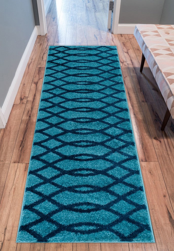 Well Woven Mystic Rug, Light Blue, 2''x7''3" Runner