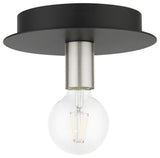 Black Transitional, Versatile, Modern, Urban, Minimal Flush Mount