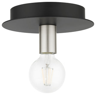 Black Transitional, Versatile, Modern, Urban, Minimal Flush Mount
