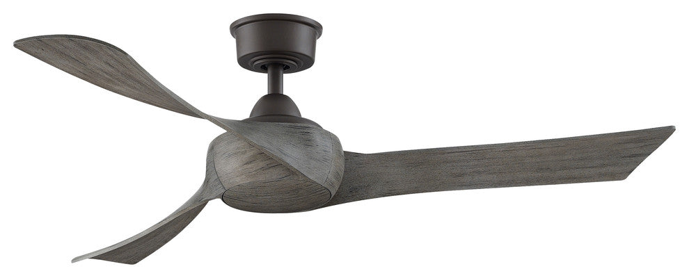 Fanimation Wrap Custom Ceiling Fan Matte Greige/Weathered Wood, 52"