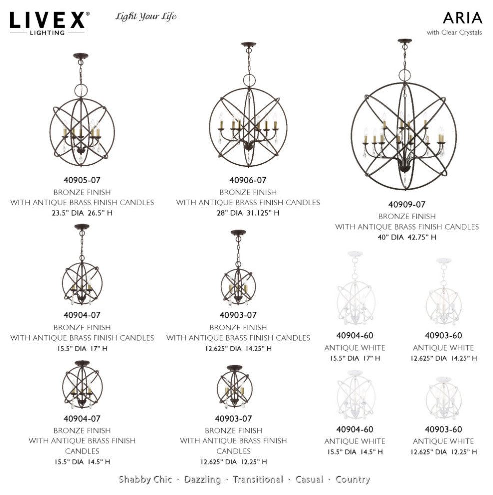 Aria 12 Light Bronze With Antique Brass Finish Candles Grande Foyer Chandelier
