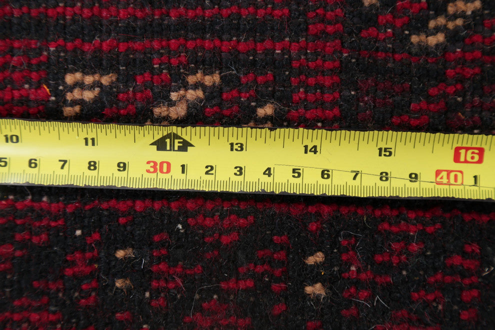 Balouch Oriental Traditional Hand-Knotted Afghan Area Rug, Red, 6'3"x4'1
