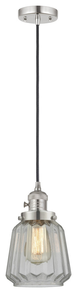 Innovations 201CSW-PN-G142-LED 1 Light Pendant, Switch, Polished Nickel