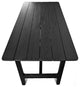 Outdoor Indoor Black Teak Counter Table