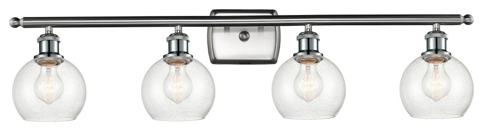 Innovations 516-4W-SN-G124-6-LED 4 Light Bath Vanity Light, Brushed Satin Nickel