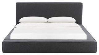 Olafur Upholstered Platform Bed, Black, King