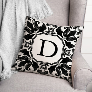D Monogram 18x18 Indoor / Outdoor Pillow