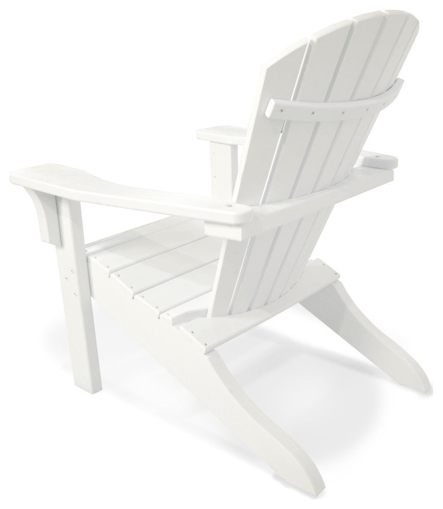 Polywood Seashell Adirondack, White
