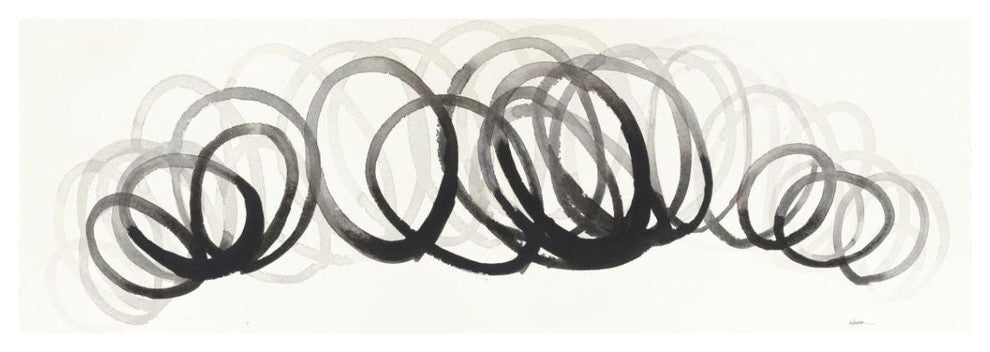 "Swirling Element II" Digital Paper Print by Shirley Novak, 38"x14"