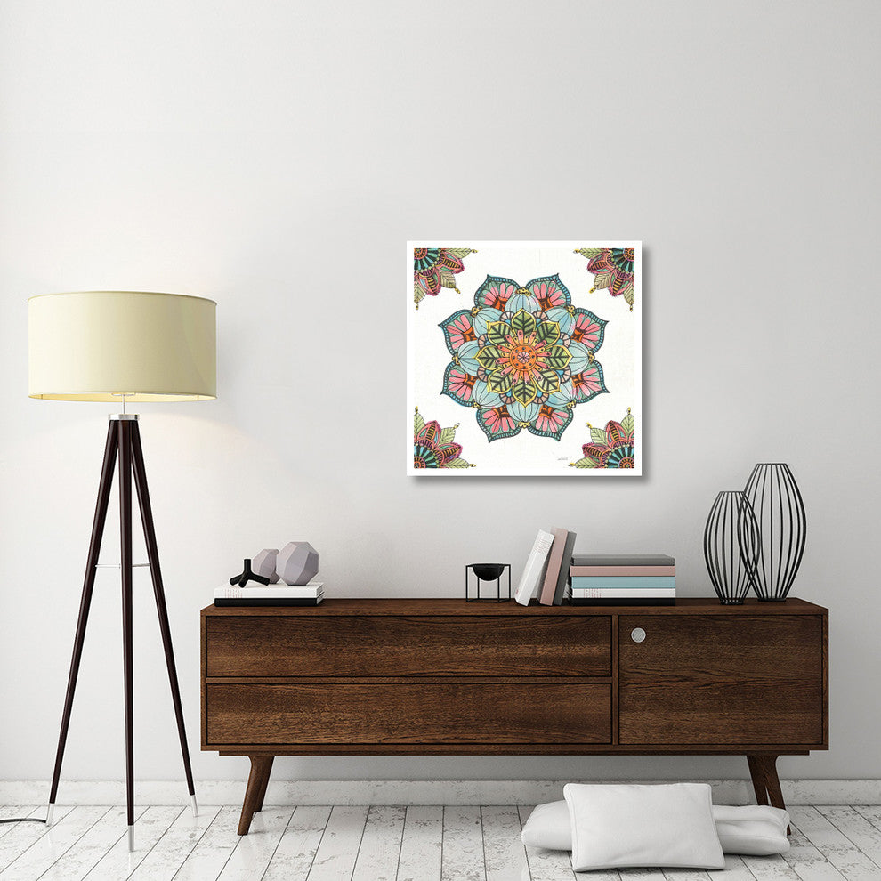 "Mandala Morning V" Digital Paper Print by Anne Tavoletti, 32"x32"