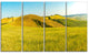 "Tuscany Wheat Field On Sunny Day" Landscape Print Wall Art, 4 Panels, 48"x28"