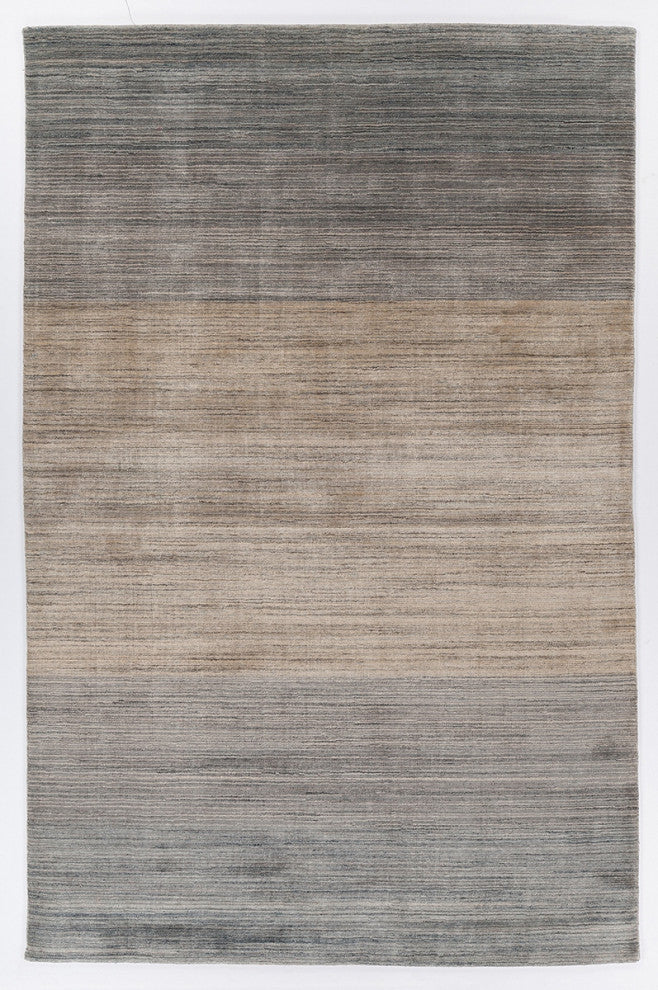 Cleo Handwoven Contemporary Rug, Gray/Beige, Rectangular 7'9x10'6