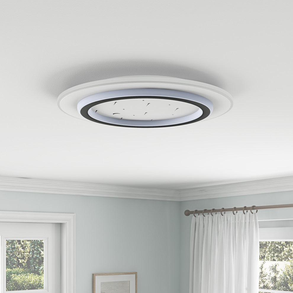 Modern Double Ring Led Flush Mount Ceiling Light for Kichen