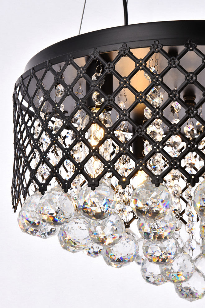 Toby 6-Light Pendant, Black