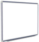 Ghent 48"x120" Aluminum Frame Ceramic Magnetic Whiteboard - Blue Trim