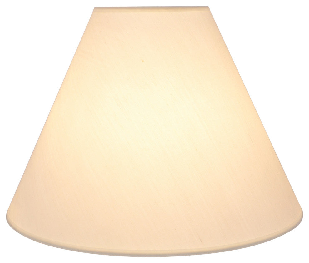 32031 Hardback Empire Shape Spider Lamp Shade, Off White, 16" wide, 6"x16"x12"