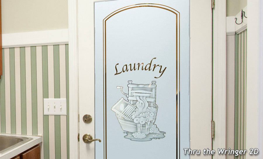 Laundry Door - Thru the Wringer - Primed - 36" x 96" - Knob on Left - Push Open