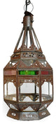Multi Color Glass Moroccan Lantern