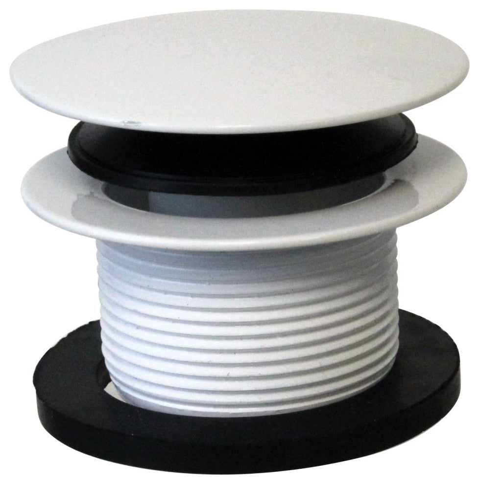 Patented Deep Soak Closing Overflow, ADA Approved Tip-Toe Drain, Powder Coat White