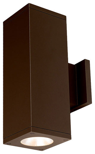 Cube Architectural 5" LED Wall-Light Towards Wall 33 Deg Beam 3500K, Bronze