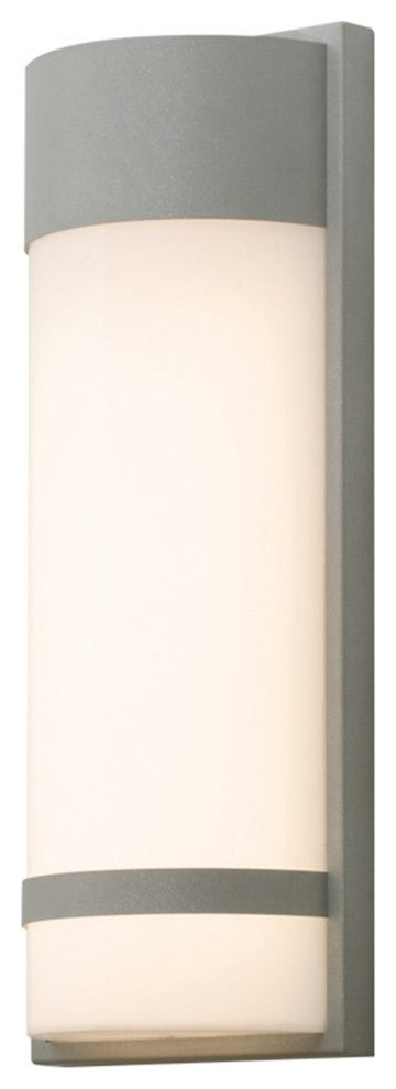 Paxton LED Outdoor Sconce, Textured Gray, 18"