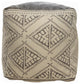 Handmade Geometric Rustic Farmhouse Pouf