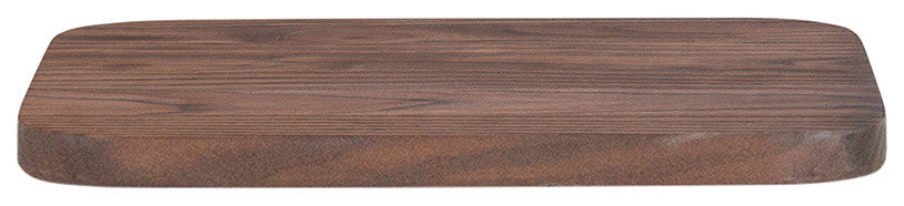 Rustic Walnut Wood Seat for Colorful Metal Barstools