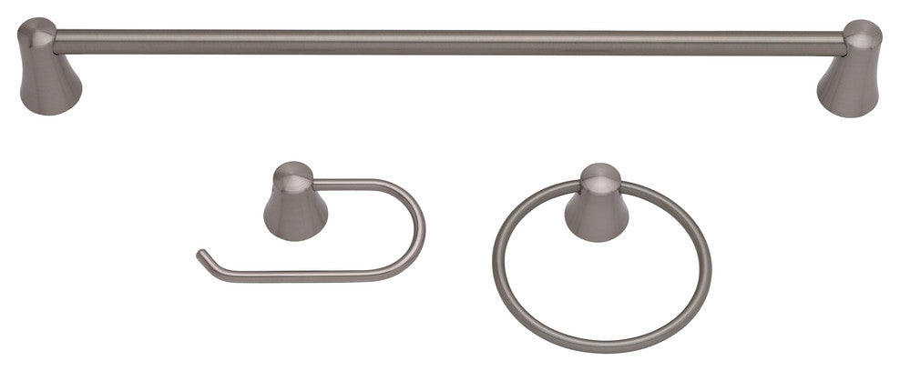 Column Bathroom Accessory Kit, Satin