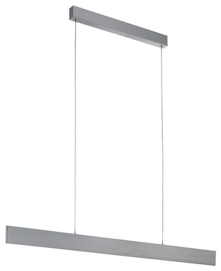 1x33W LED Linear Pendant, Brushed Aluminum Finish
